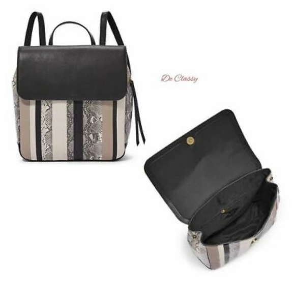 Fossil Claire Patchwork Leather Backpack